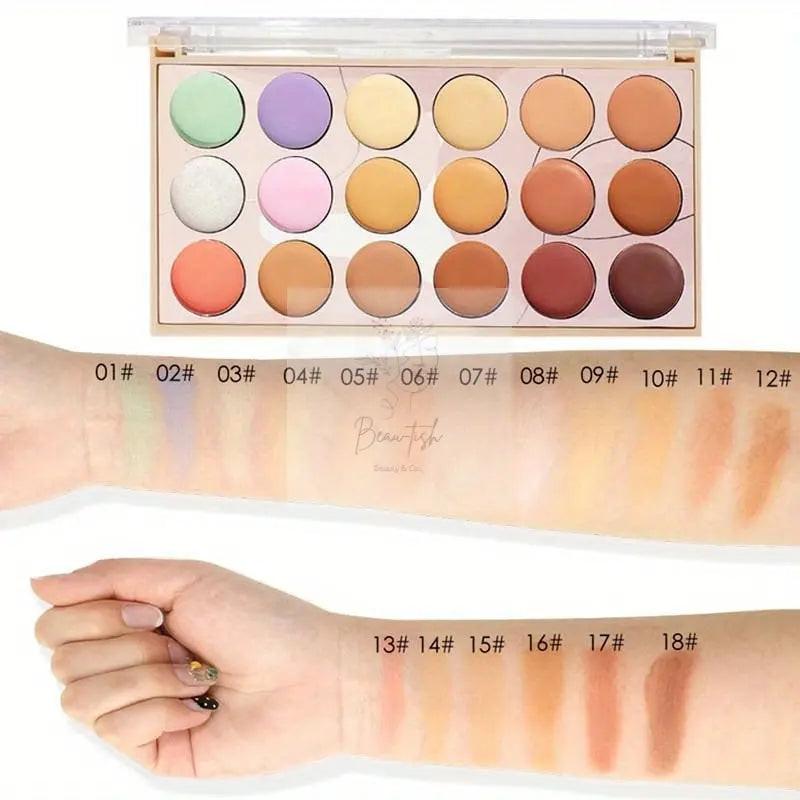 18-Color waterproof concealer