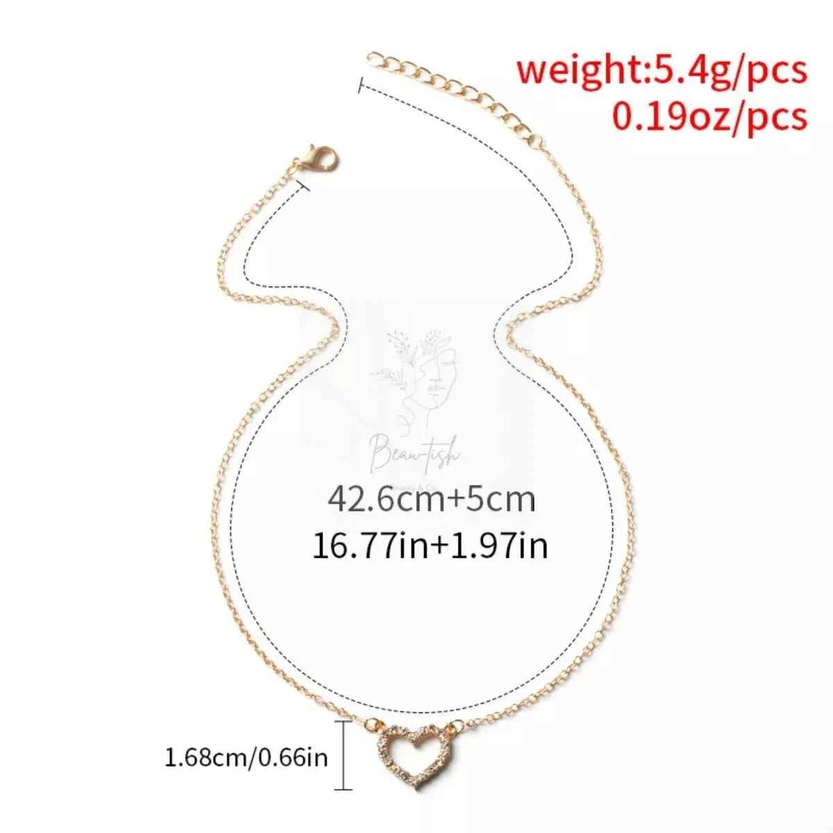 18K Gold-Plated Heart Necklace