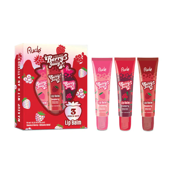 RUDE Berry Juicy Lippenbalsam Trio-Set