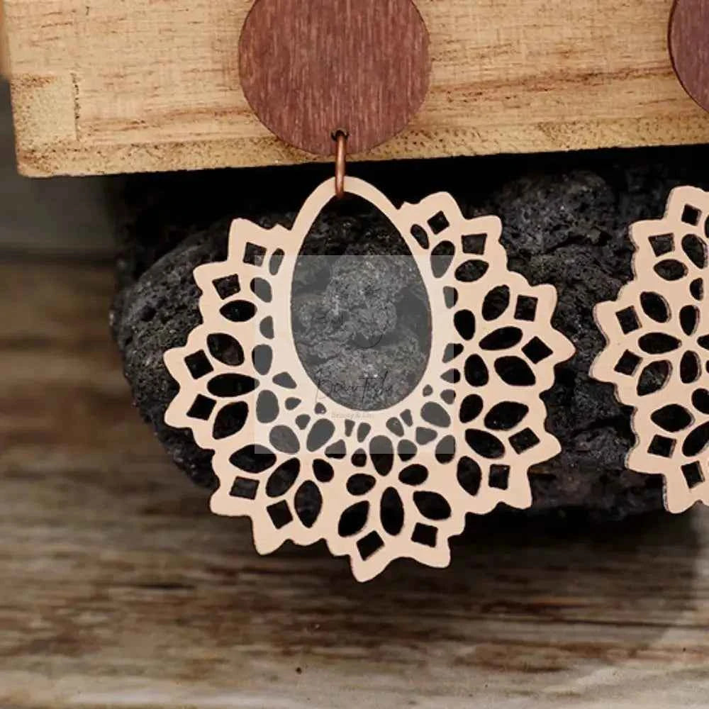 Geometric Cutout Dangle Earrings