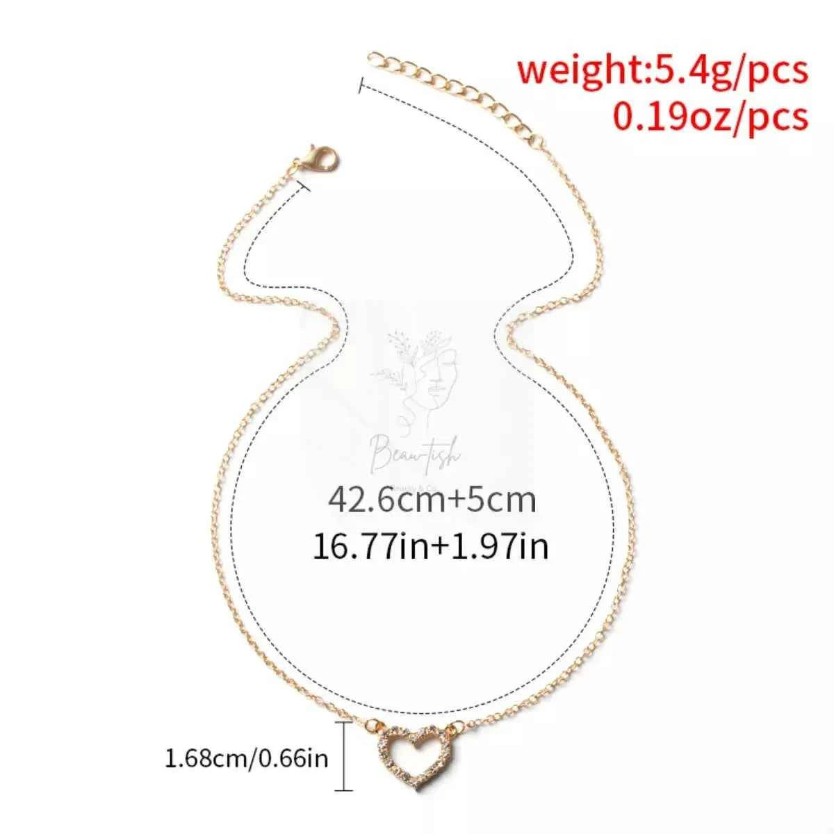 18K Gold-Plated Heart Necklace