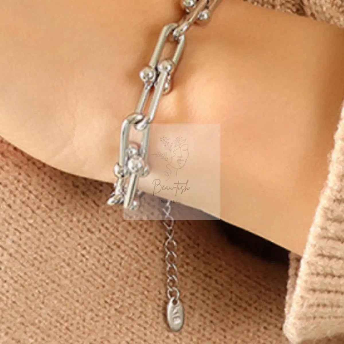 Chunky Chain Titanium Steel Bracelet