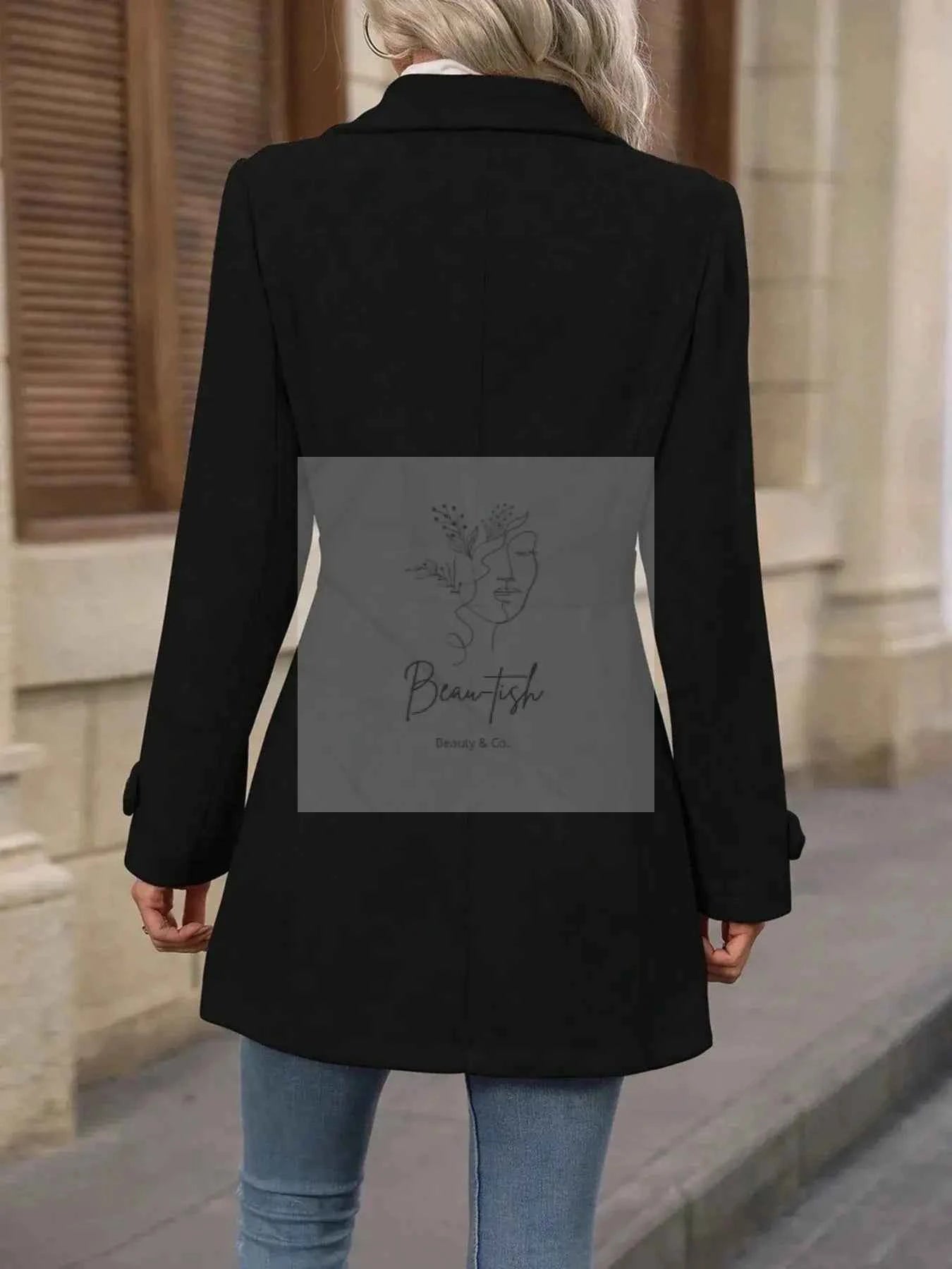 Button Up Long Sleeve Coat