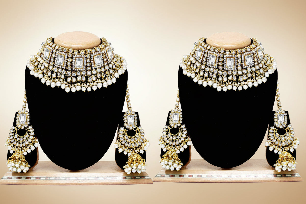 Kundan Choker Necklace Set