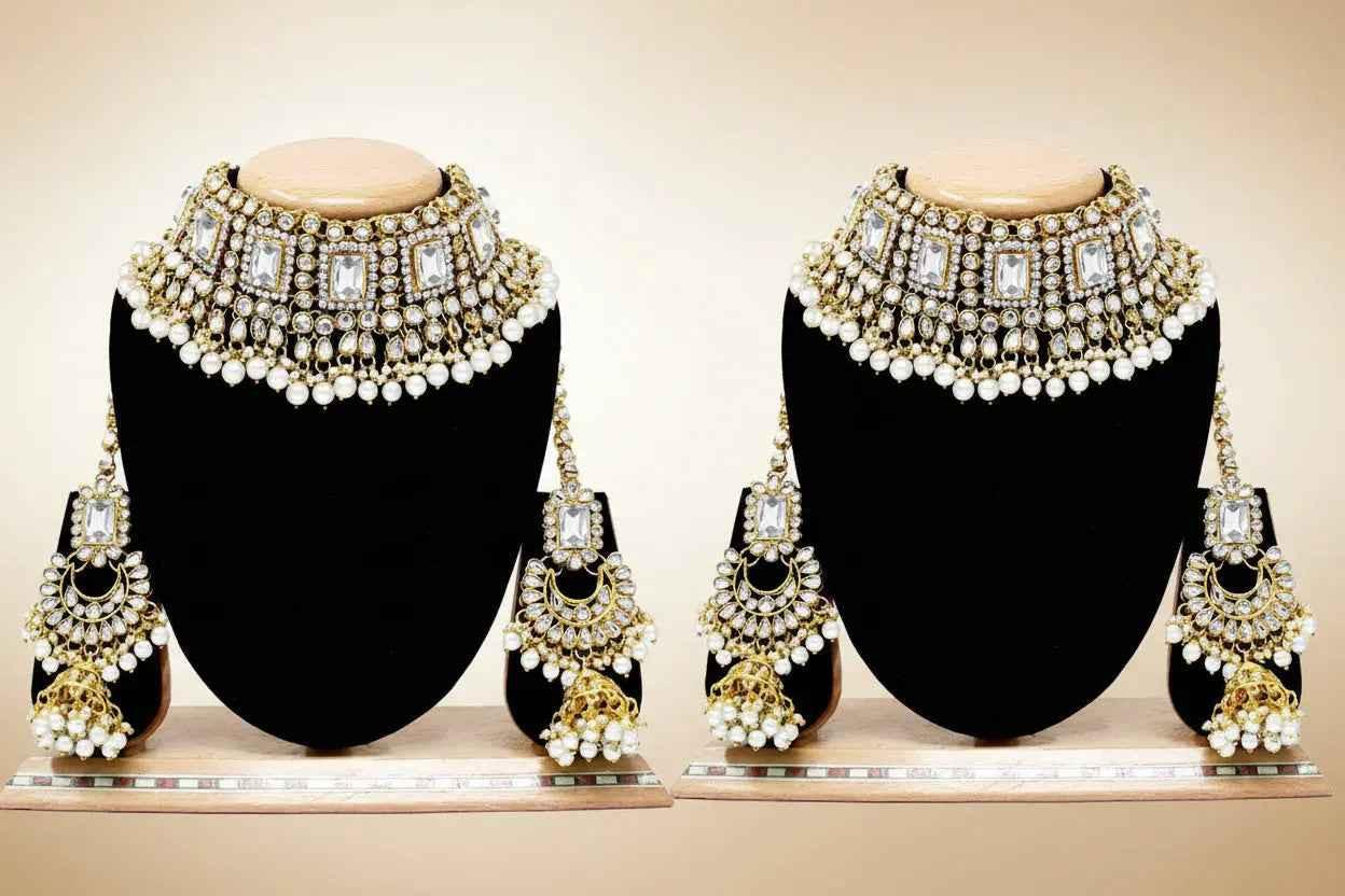 Kundan Choker Necklace Set