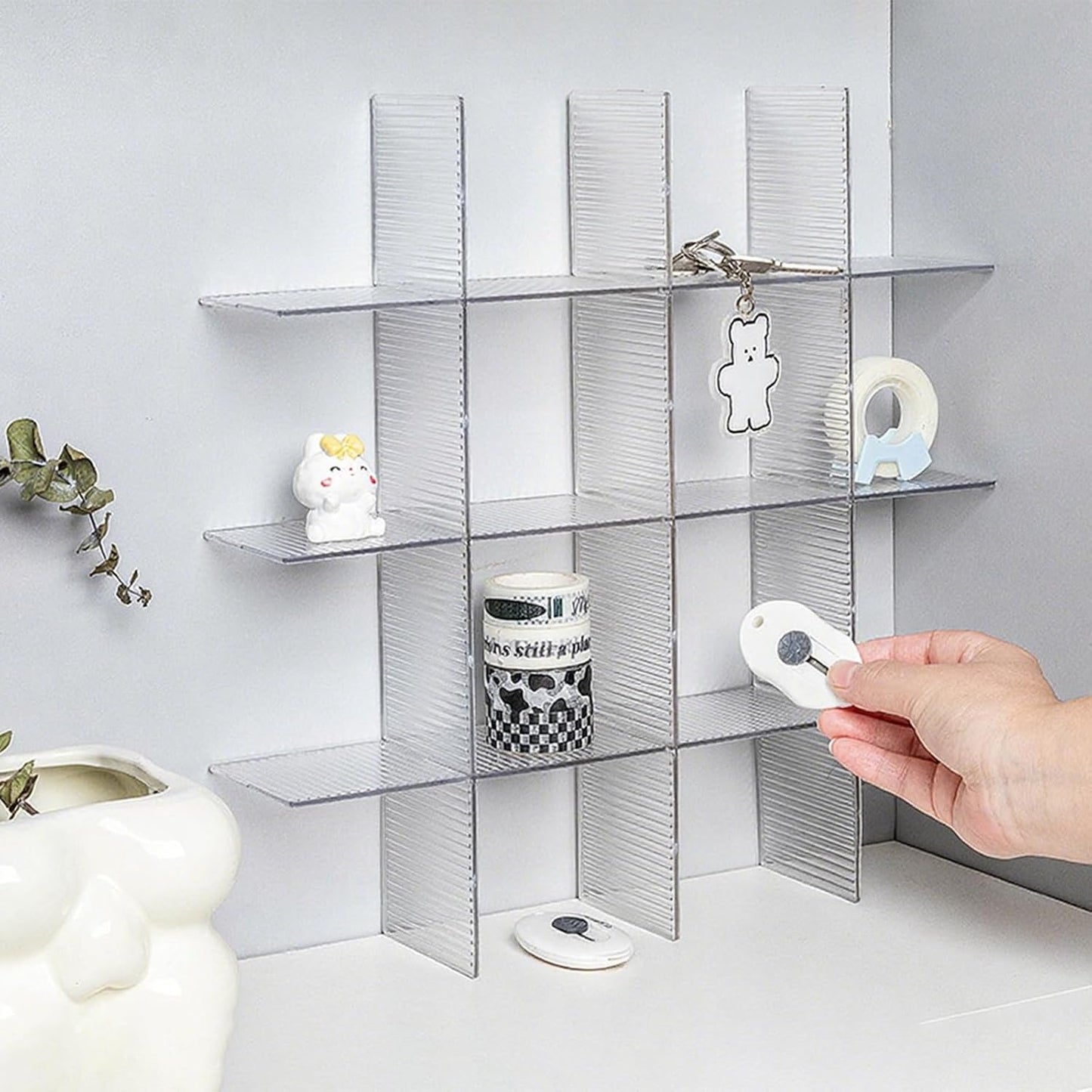 Drawer dividers with clips - Adjustable drawer divider - 2mm - Transparent