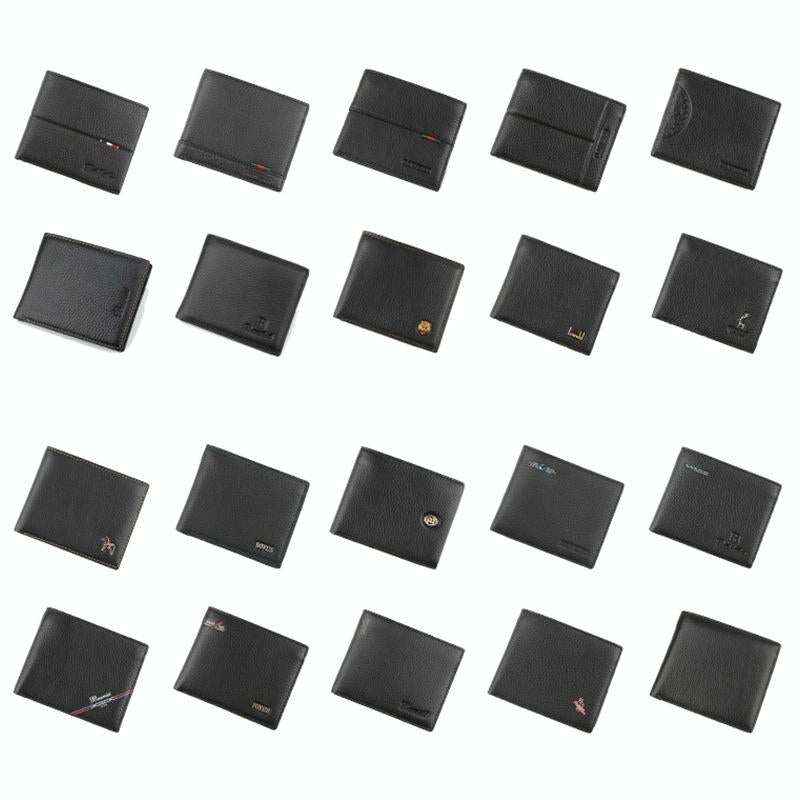 Rfid Men Short Wallet with Card Slots - Black