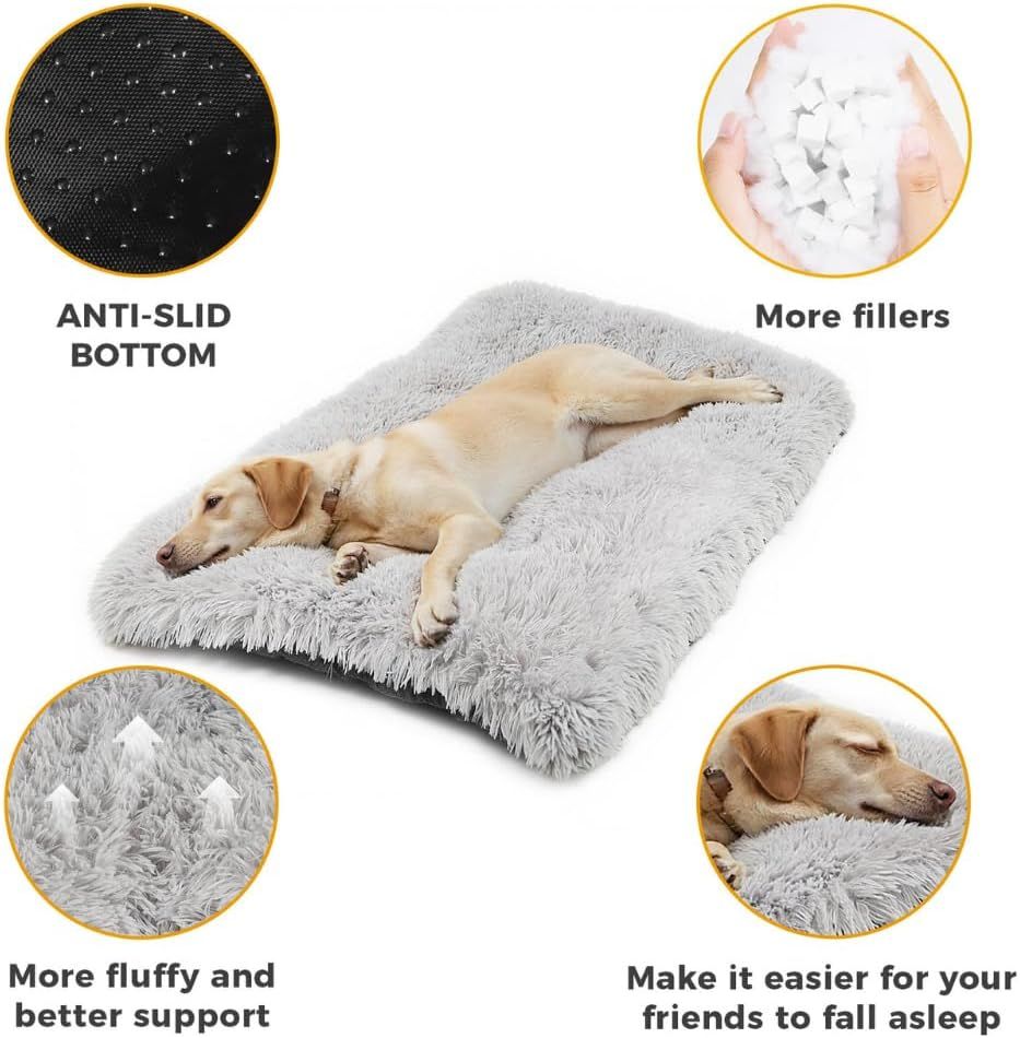 Ultra-Soft Winter Comfort for Your Furry Friend - 65 × 50CM Winter Long Plush Dog Bed