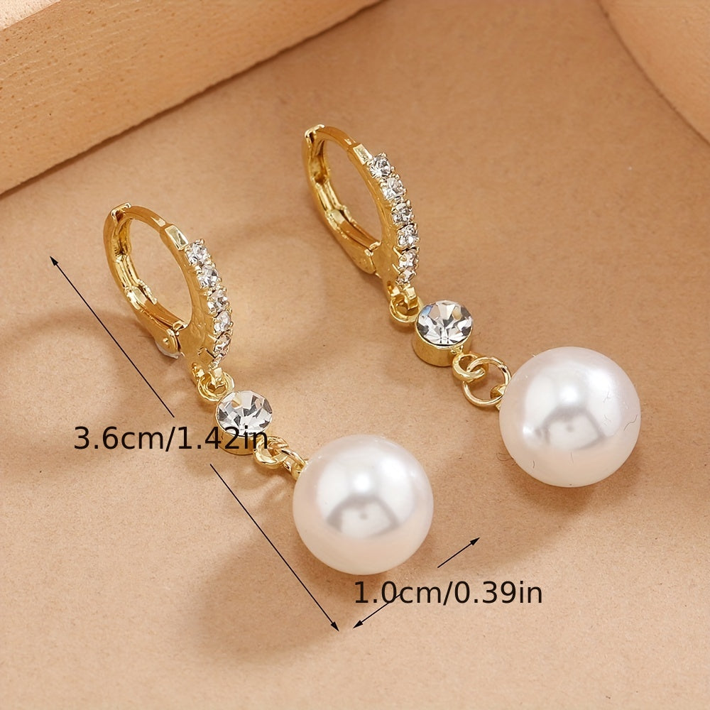 Elegant Faux Pearl Earrings