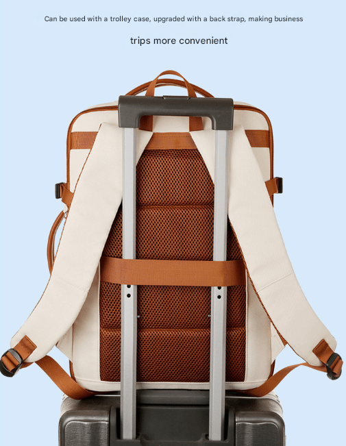 Black Expandable Laptop Backpack with USB Port - Stylish Travel & Business Daypack