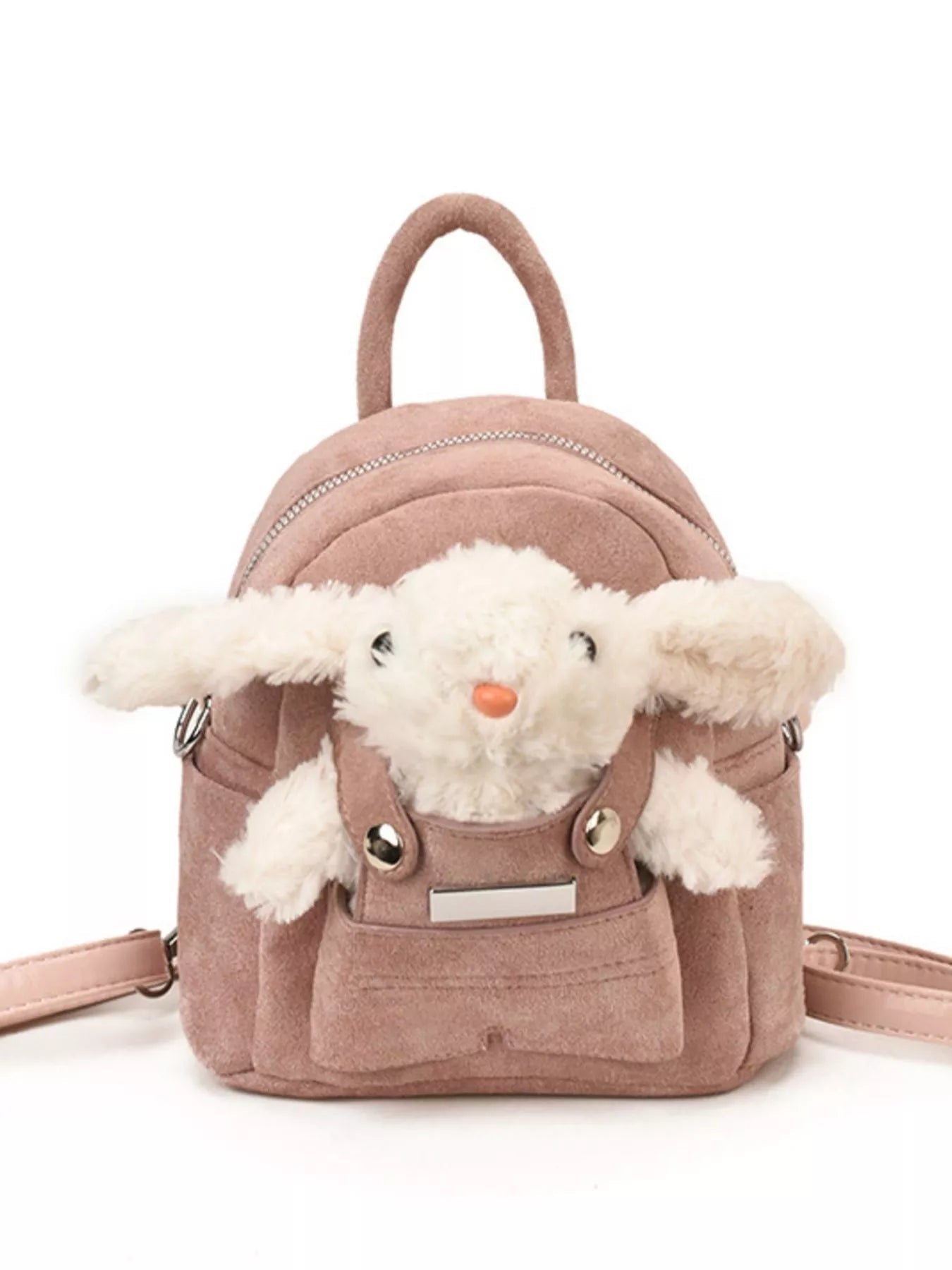 Bunny Plush Decor Backpack Bag