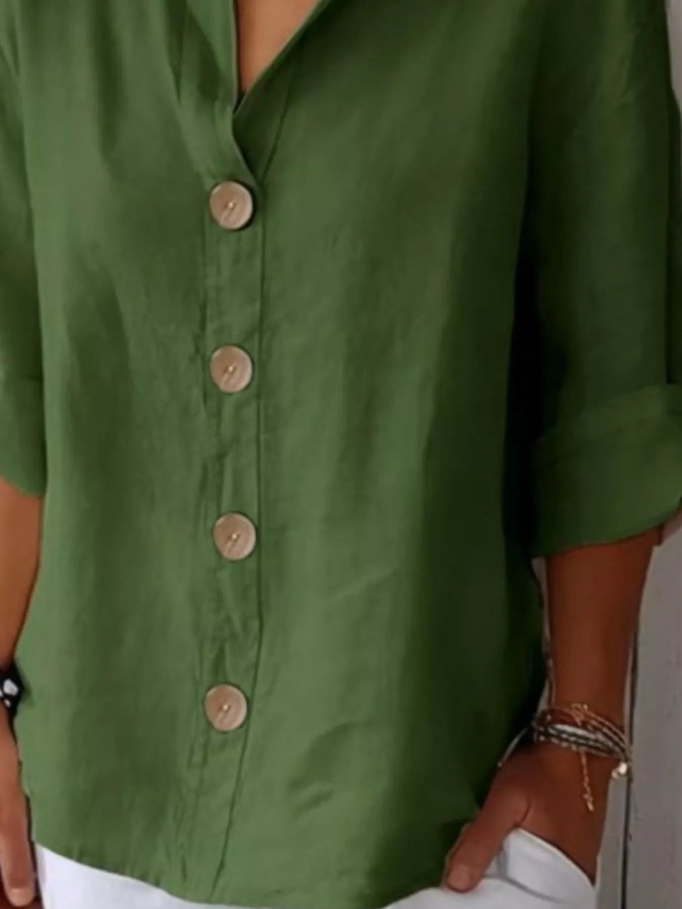 Casual Loose Button - Down Shirt
