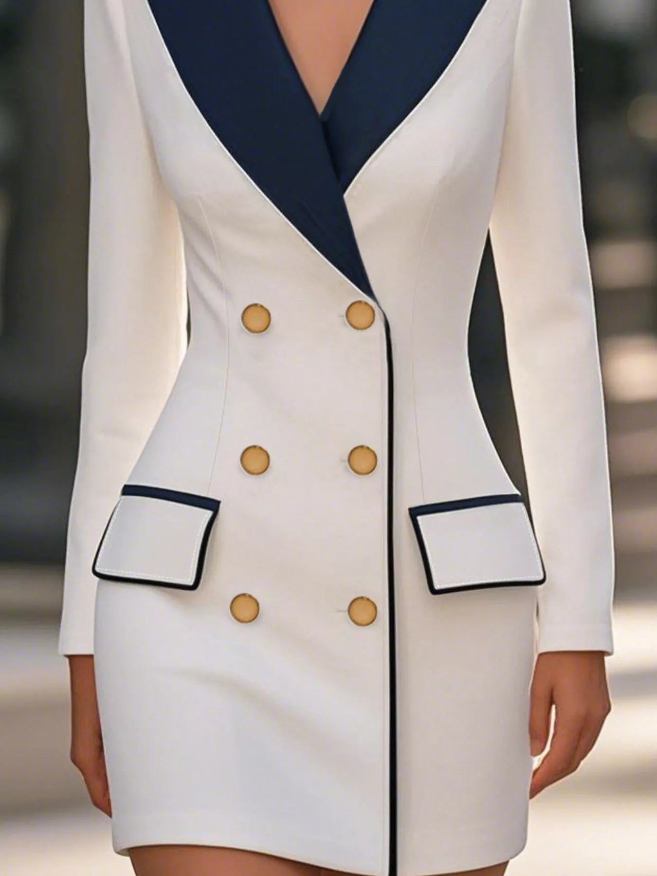 Double - Breasted Blazer Dress