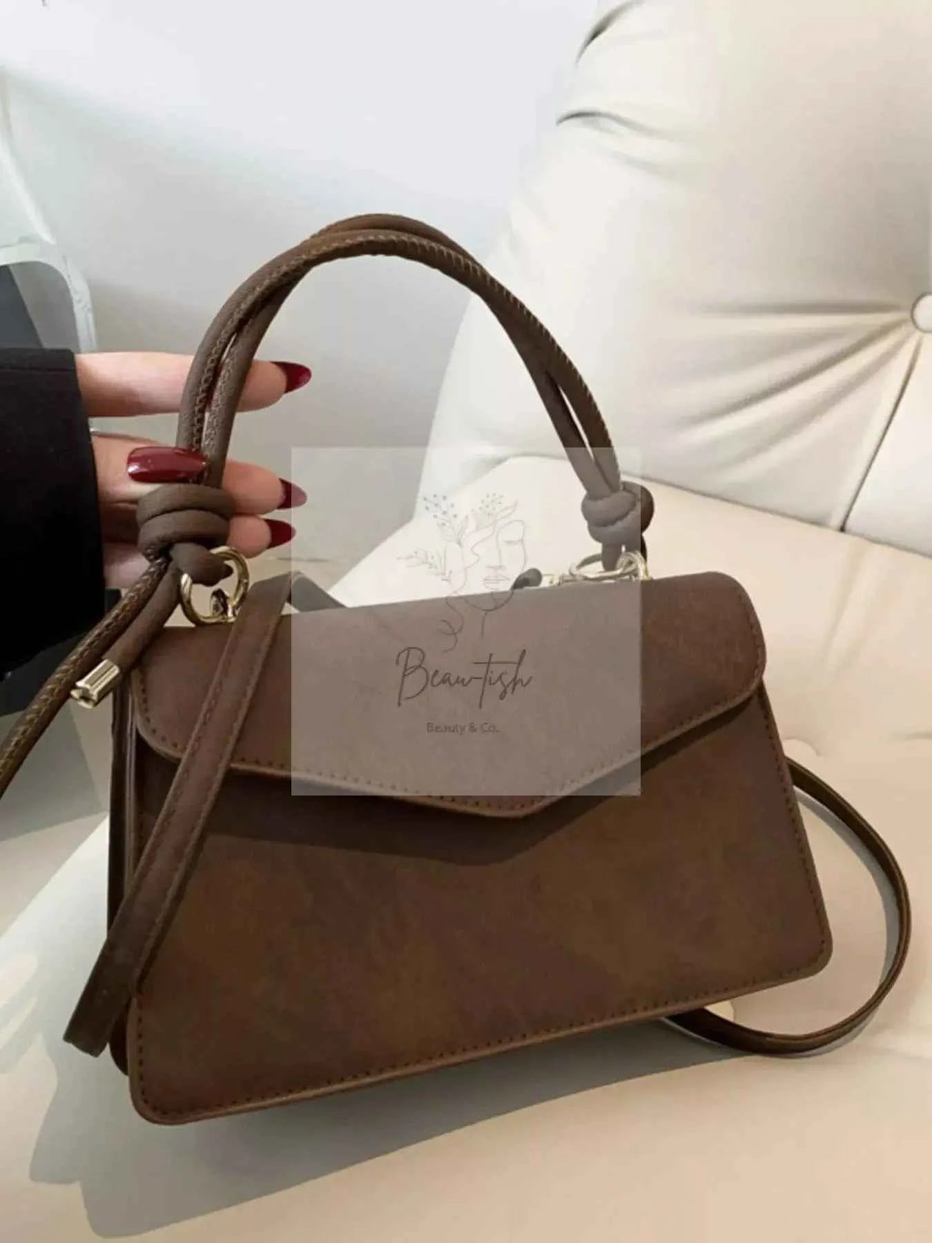 Flap Crossbody Bag with Top Handle