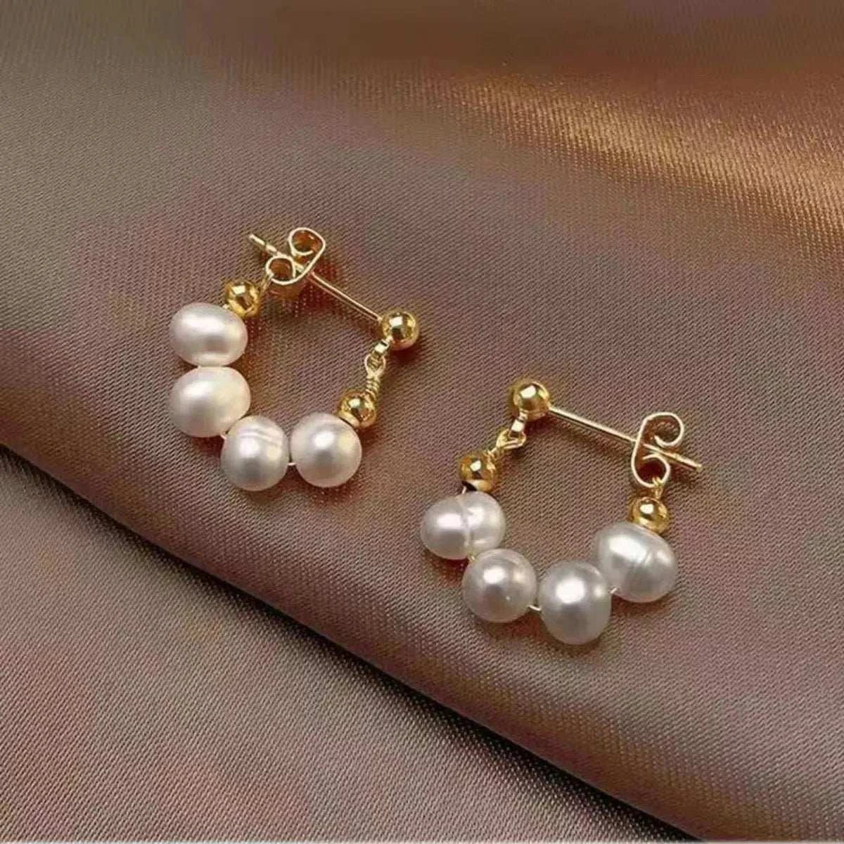 Freshwater Pearl Hoop Earrings
