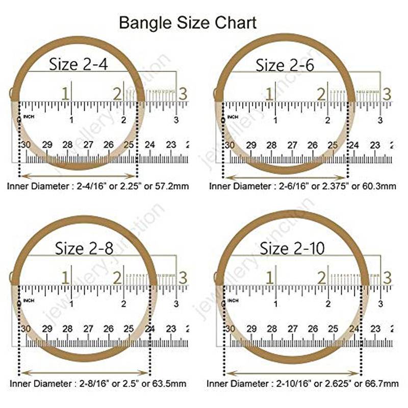 9blings Silver Plated Latkan Kada Bangles Set of 2
