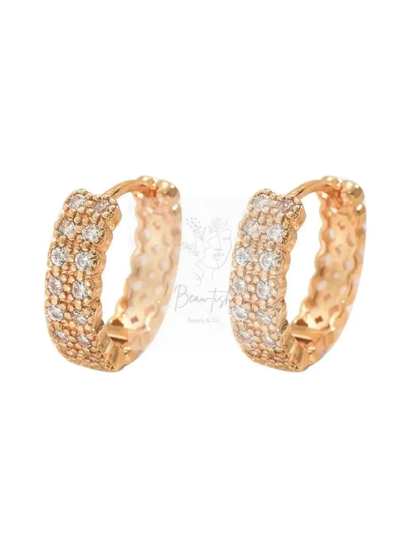 Inland Zircon Hoop Earrings