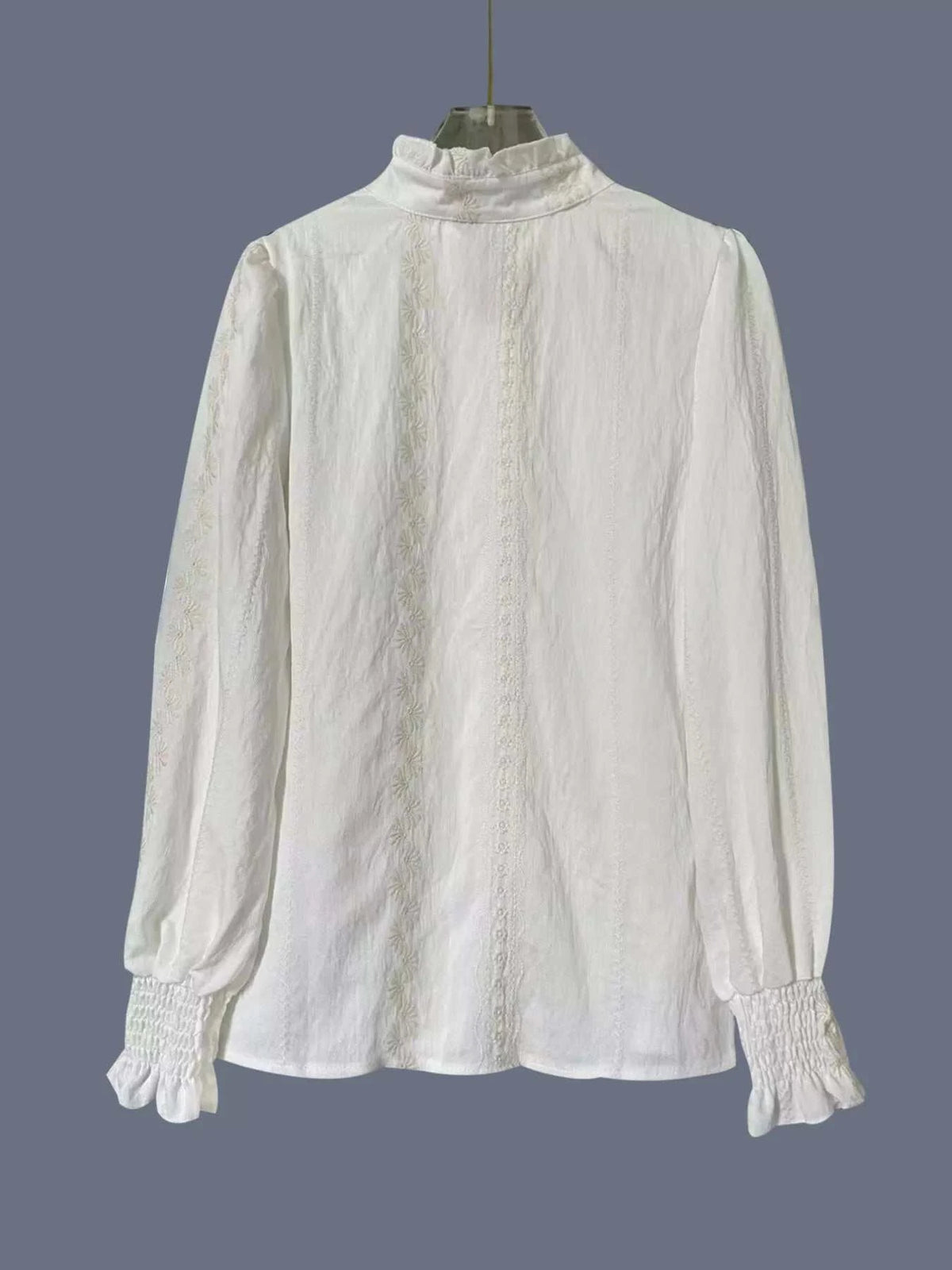 Lace Detail Button Up Shirt