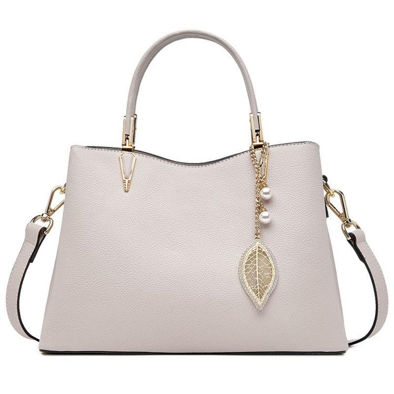 Leather Top Handle Handbag