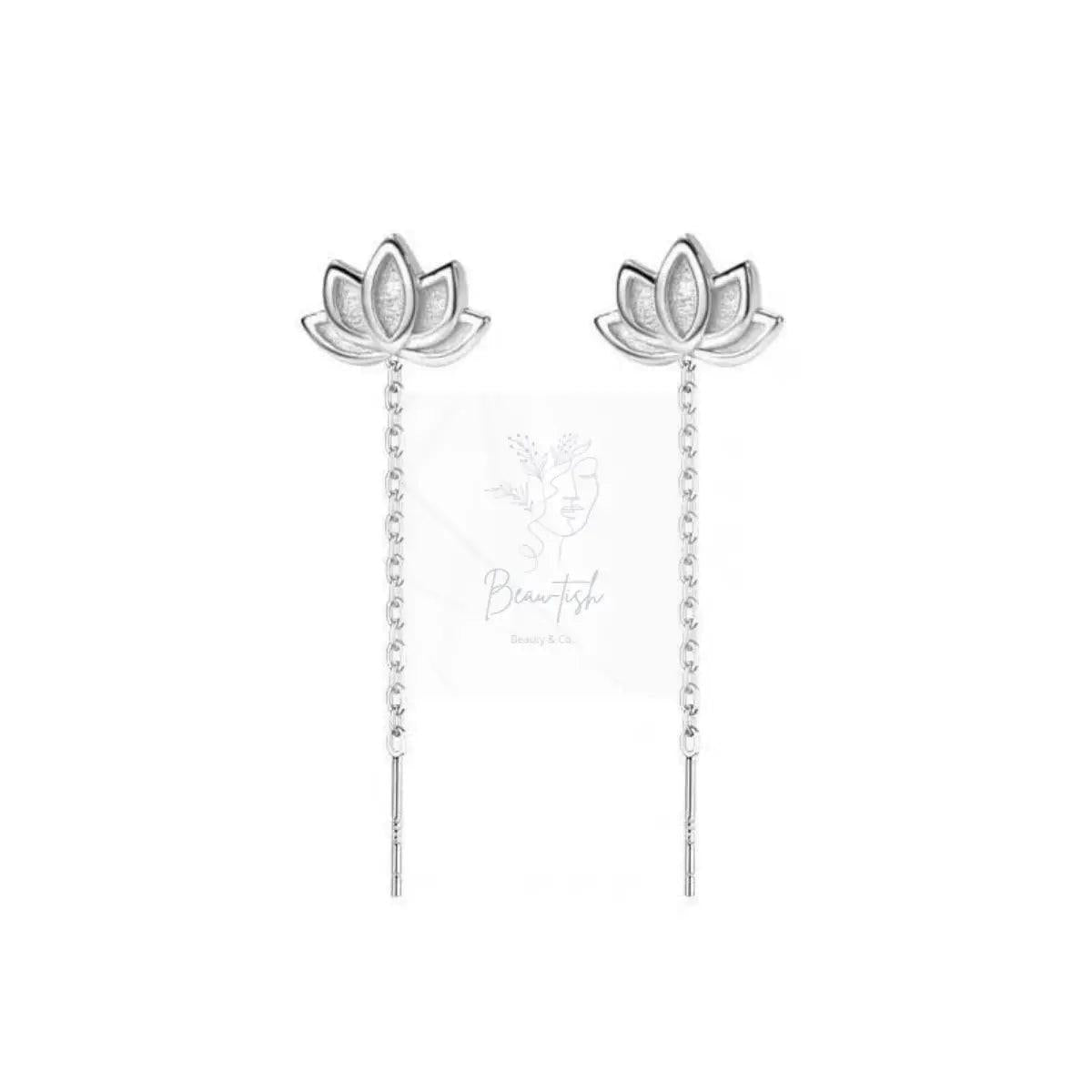Lotus Drop Earrings