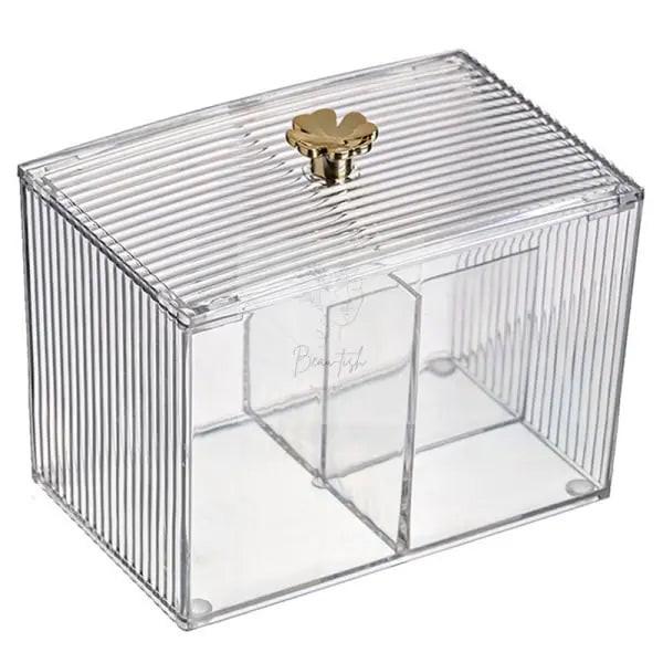 Makeup Storage Organizer Bathroom Jar Cotton Swabs Storage