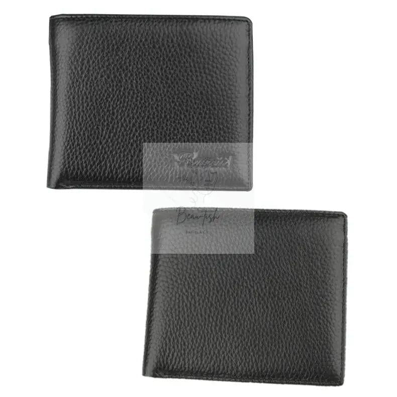 Men Leather Coin Wallet with Rfid Protection