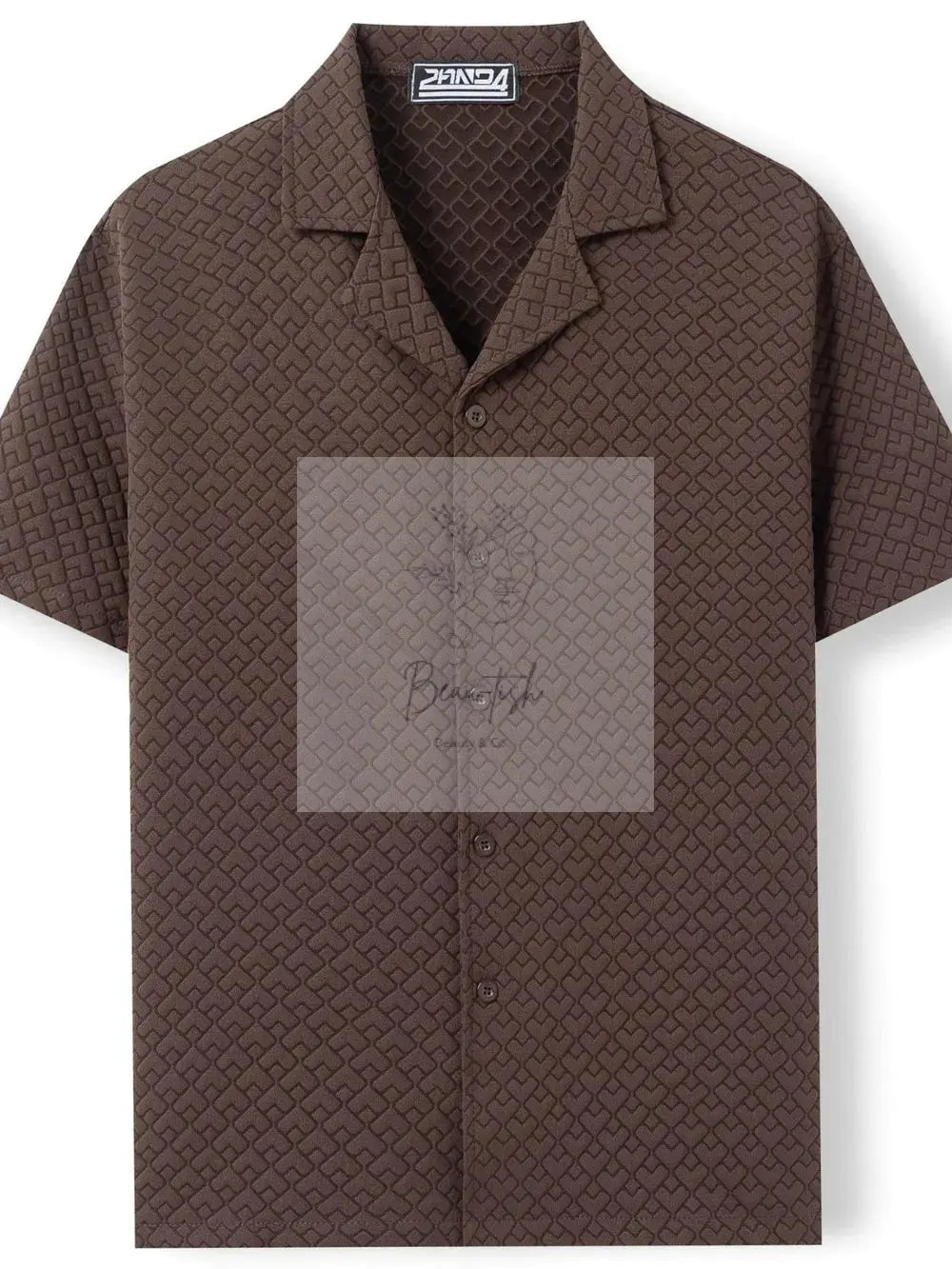 Men's Plus Size Button Down Short Sleeve Shirt