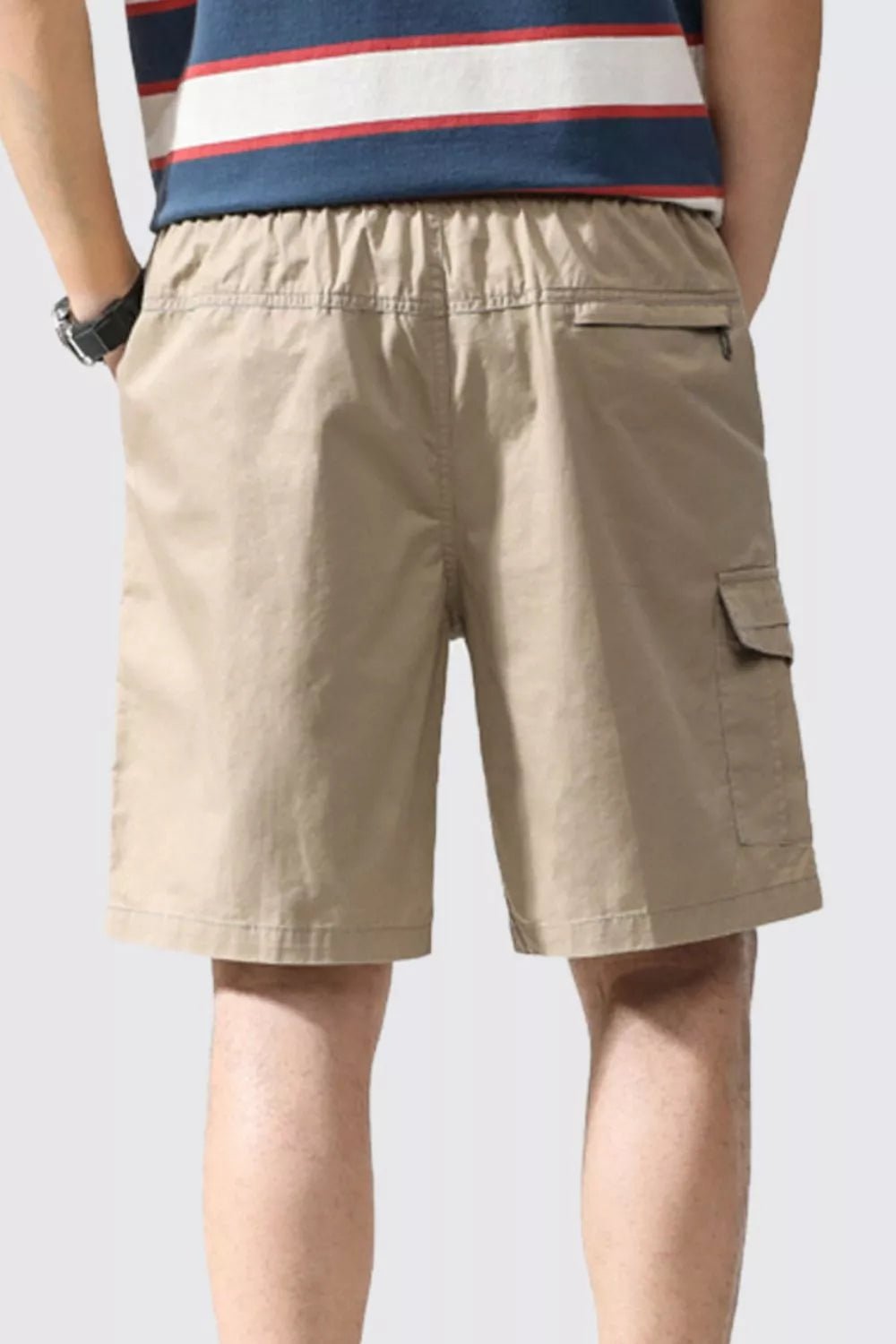 Men's Plus Size Casual Elastic Waist Shorts