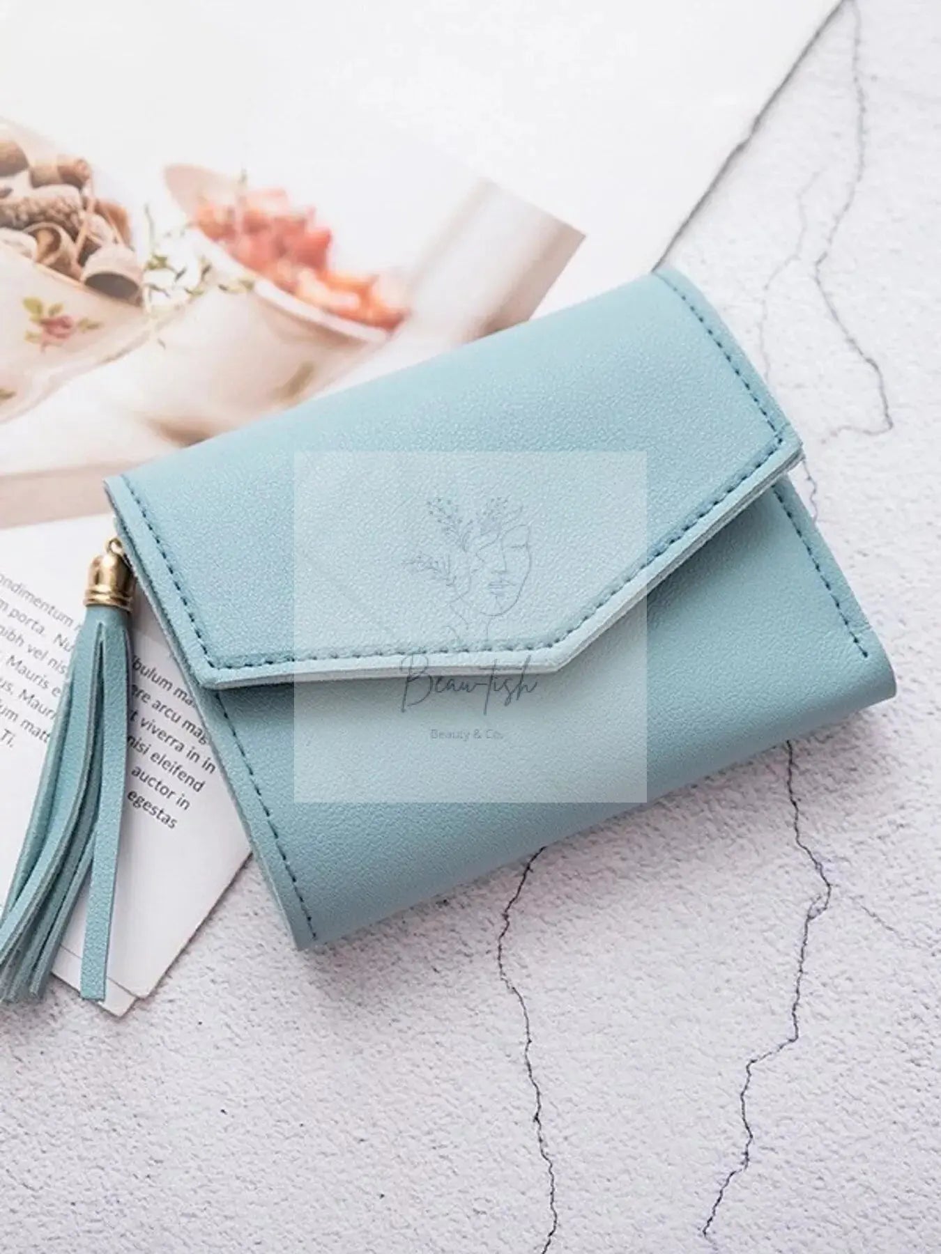 PU Leather Tassel Wallet