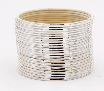 Studded Aluminium Bangle Set