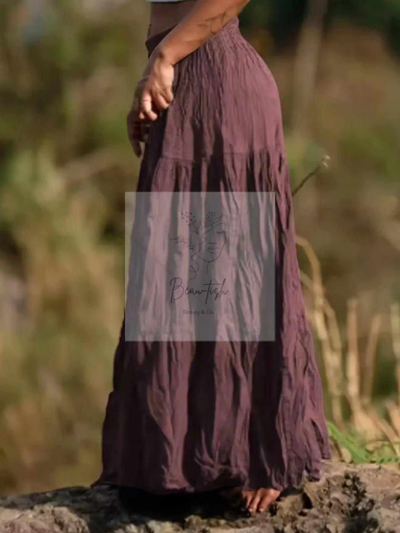Tiered Maxi Skirt
