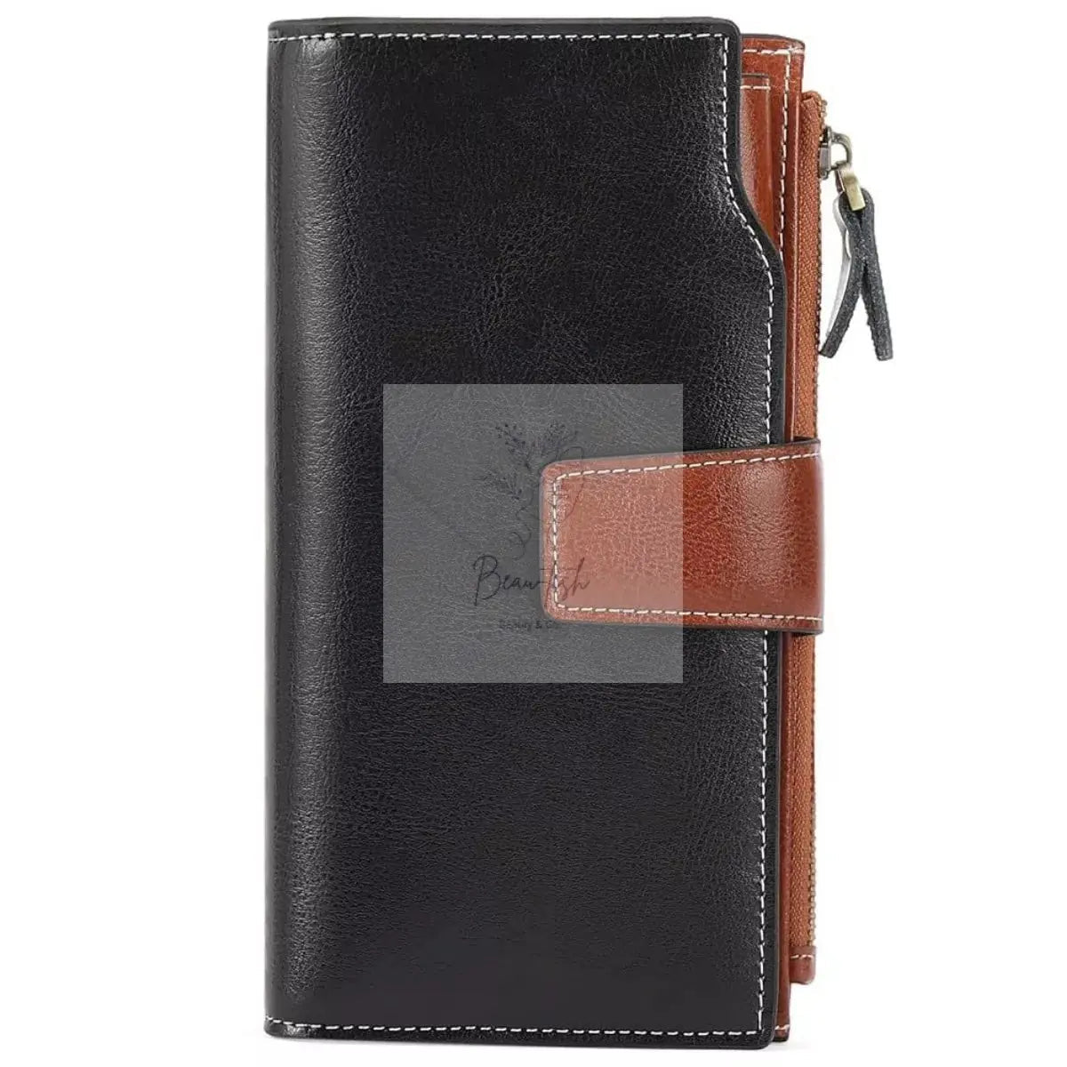 Vintage Style Long Leather Wallet