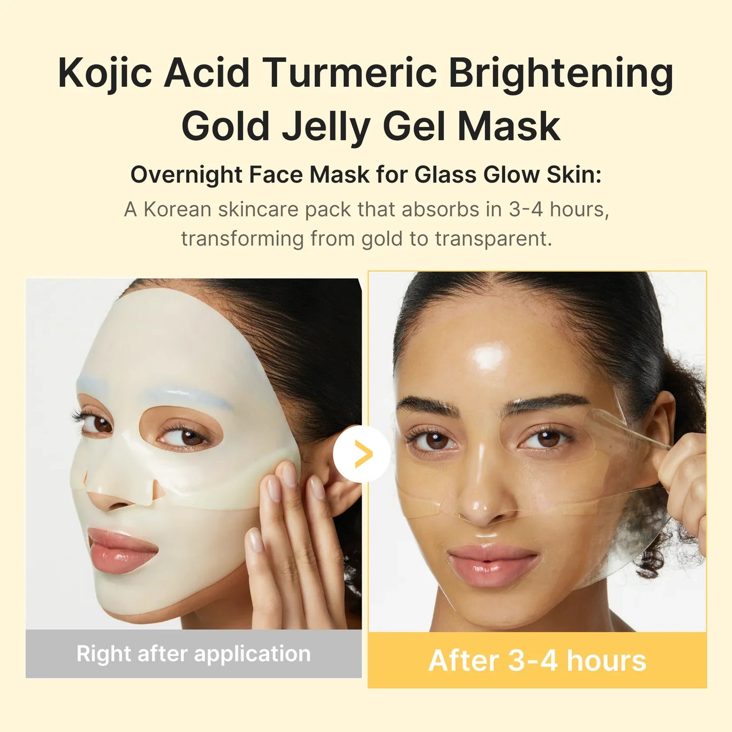 Medicube Kojic Acid Turmeric Brightening Gel Mask 4 Count
