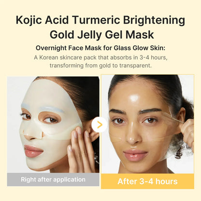 Medicube Kojic Acid Turmeric Brightening Gel Mask 4 Count