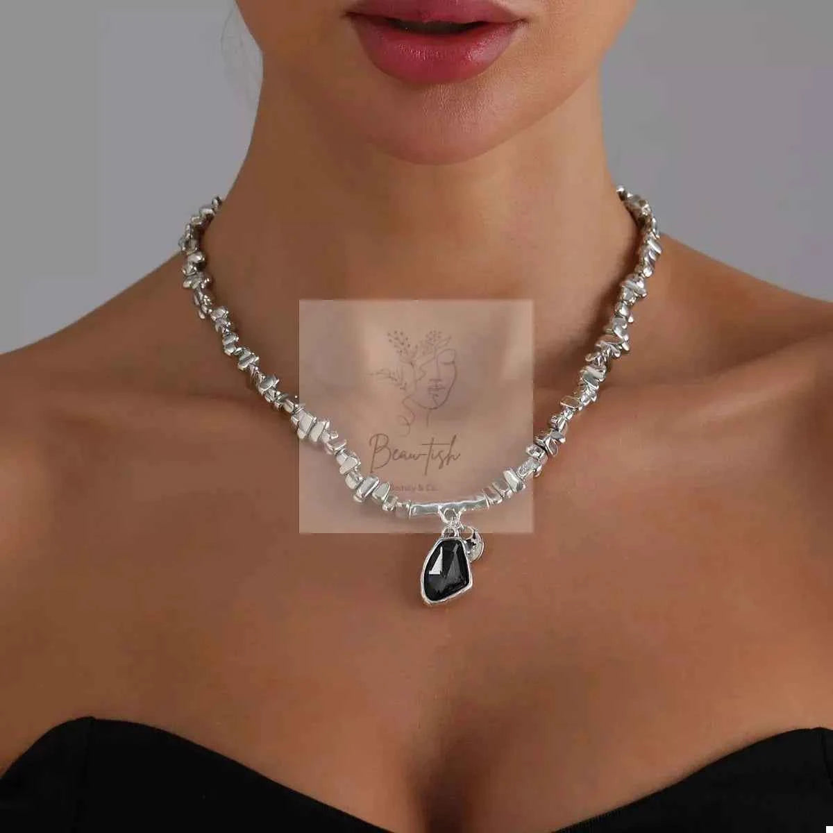 Silver-Plated Minimalist Pendant Necklace