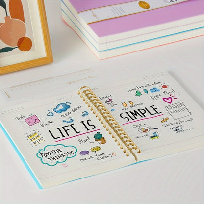 A4 Spiral Notebook Journal – 300 Pages Hardcover Lined Notebook
