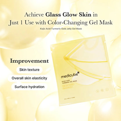Medicube Kojic Acid Turmeric Brightening Gel Mask 4 Count