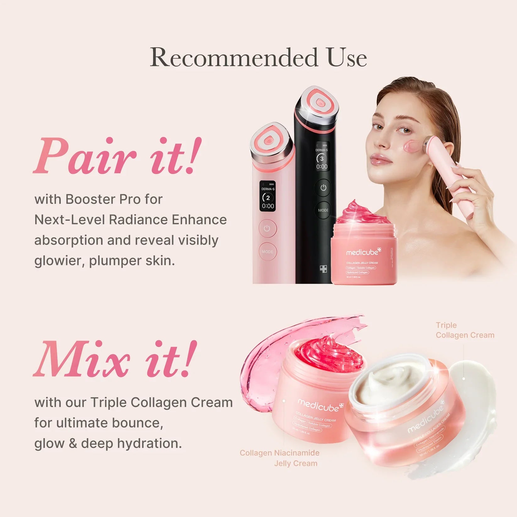 Medicube Collagen Jelly Cream Firming Face Moisturizer Niacinamide Squalane