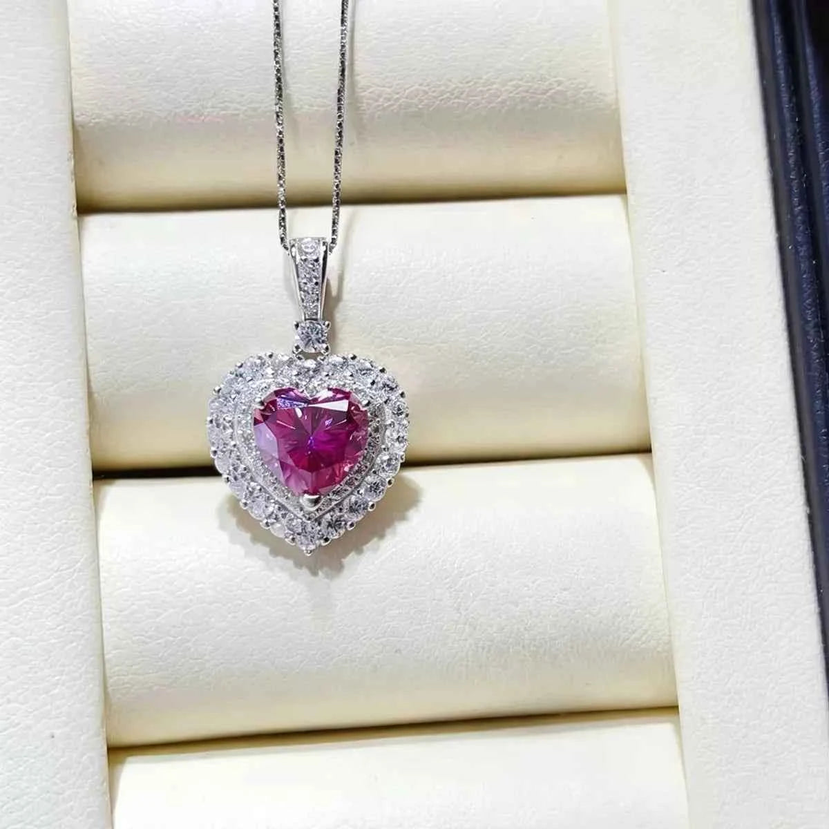1 Carat 925 Sterling Silver Moissanite Necklace