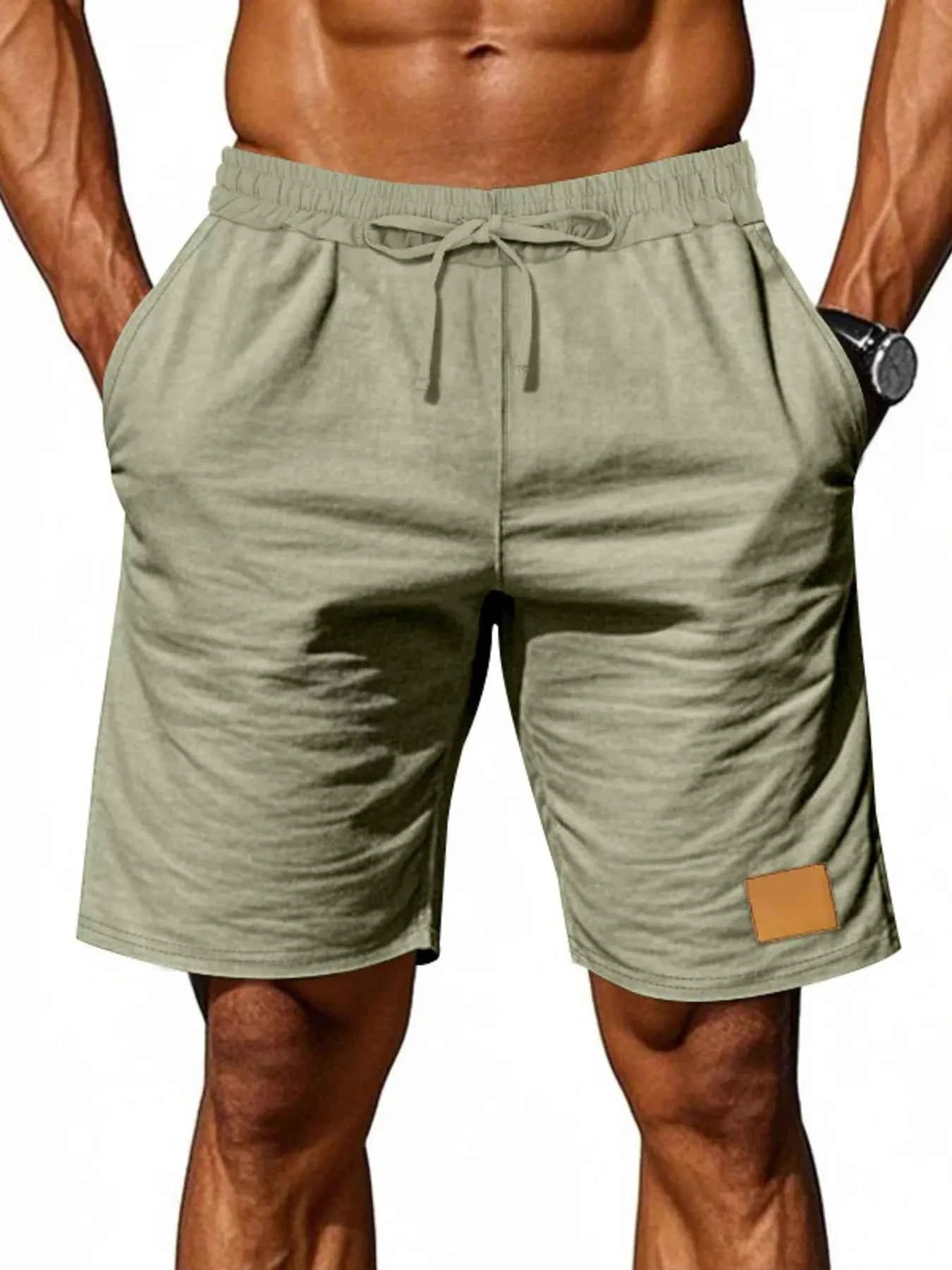 Men's Full Size Casual Drawstring Shorts Plus Size