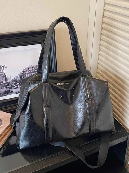 Vintage Style Leather Travel Bag