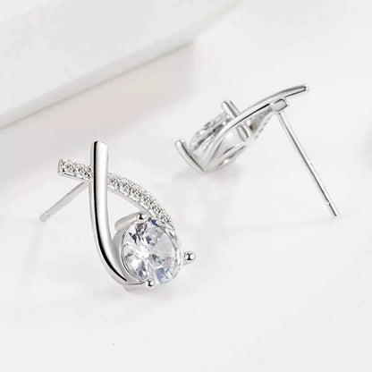 1 Carat 925 Sterling Silver Moissanite Earrings