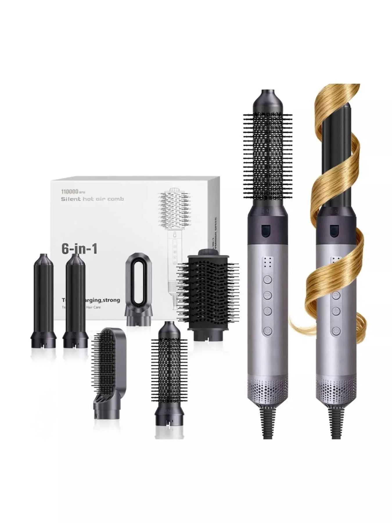 6-in-1 Interchangeable Head Curling Iron
