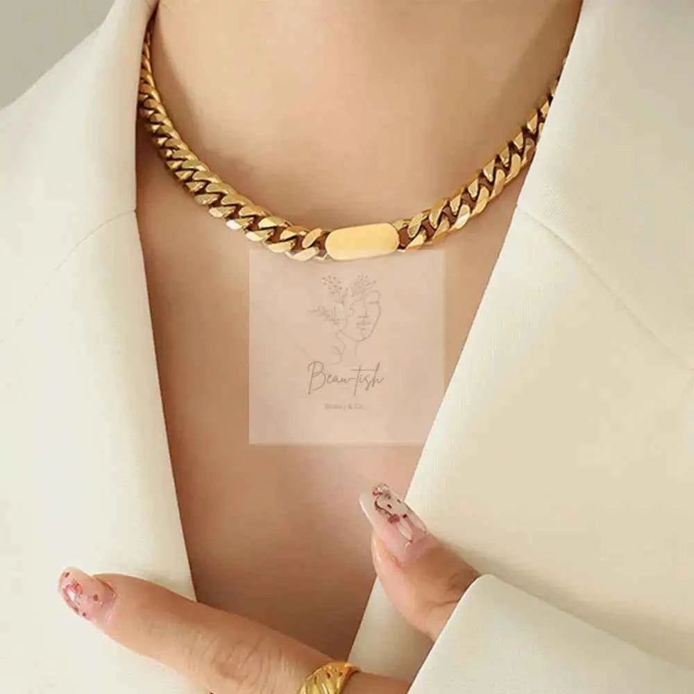 18K Gold-Plated Chain Necklace