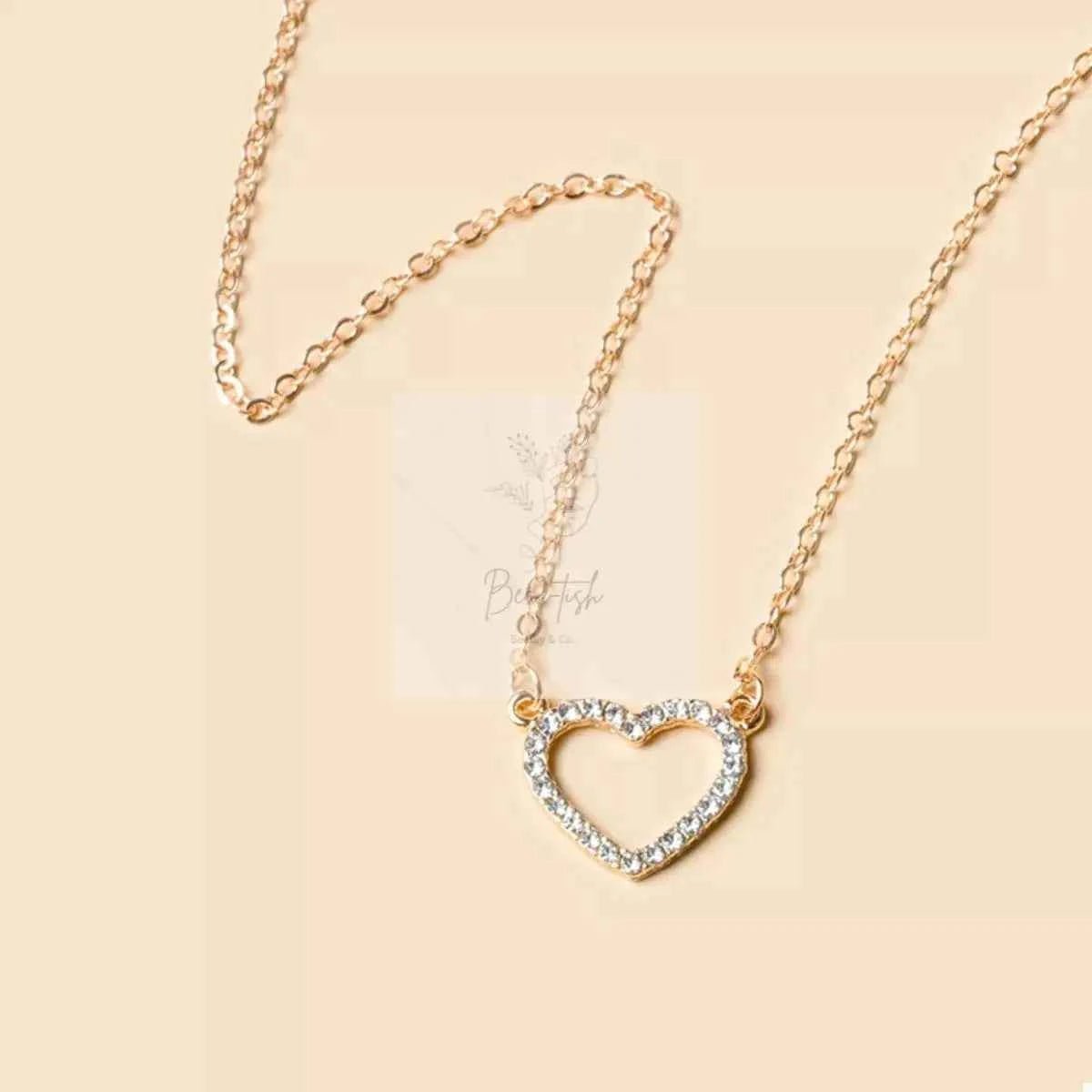 18K Gold-Plated Heart Necklace