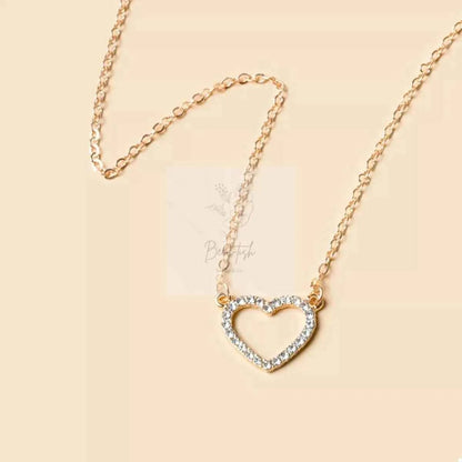 18K Gold-Plated Heart Necklace