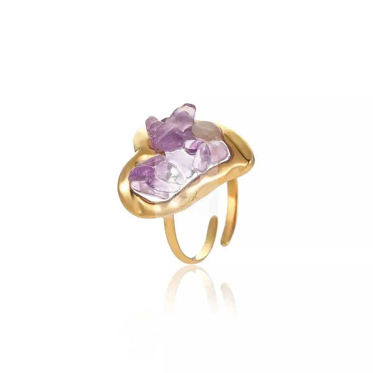 18K Gold-Plated Heart-Shaped Ring