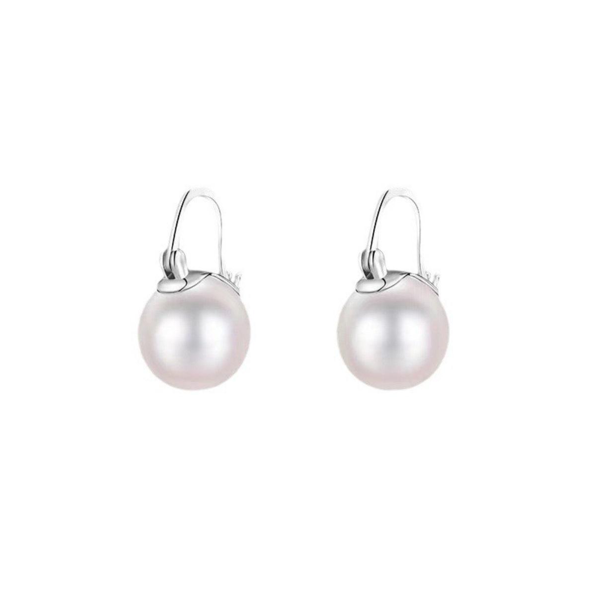 18K Gold-Plated Pearl Earrings