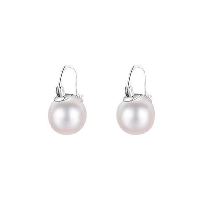 18K Gold-Plated Pearl Earrings