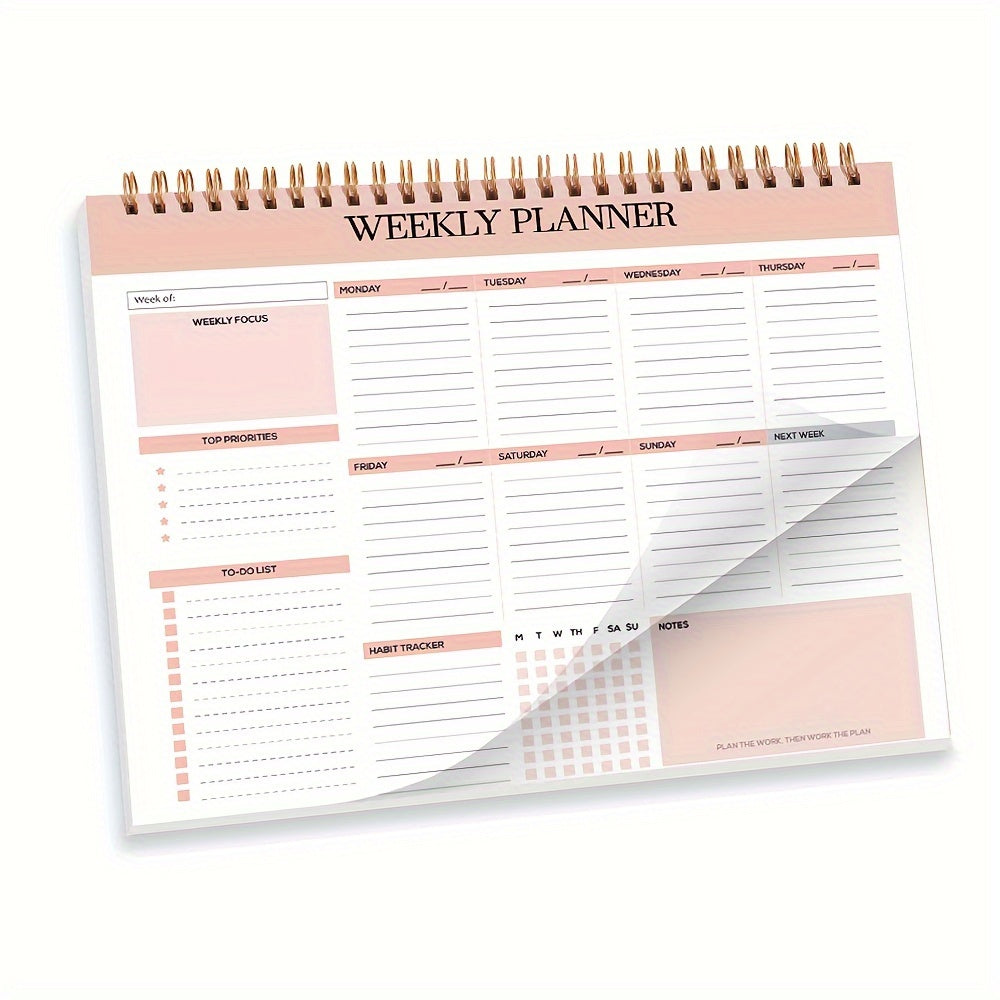 52-Week Planner Pad – Weekly To-Do List Notepad